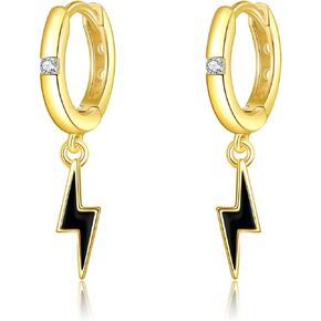 14K Solid Gold Skull Earrings for Women Real 14K Gold Moissanite Skeleton Hand Drop Earrings Gothic Skull Jewelry Gifts for Women Girls in Kuwait