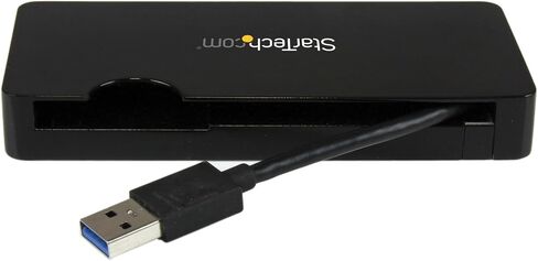 StarTech.com USB 3.0 إلى DVI محول مع منفذ USB واحد - 1920x1200 - بطاقة فيديو ورسومات خارجية - محول شاشة مزدوجة - يدعم ويندوز (USB32DVIEH) in Kuwait