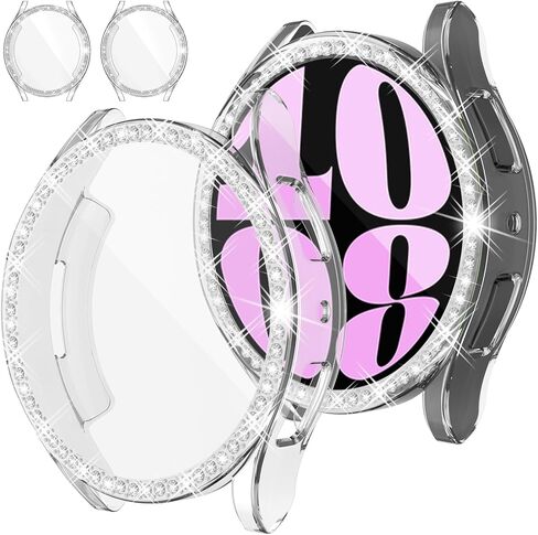 [12Pack] RICHONE Bling Case Compatible with Samsung Galaxy Watch 7 40mm Screen Protector, HD Full Protection Flexible TPU Watch Bumper Cover Anti Scratch Samsung Watch 7 Accessory (SM-L300 · 40MM) in Kuwait