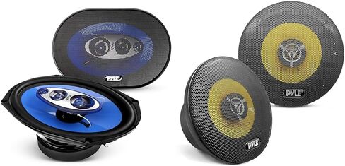 Pyle 6" x 9" Car Sound Speaker (Pair) - Upgraded Blue Poly Injection Cone 4-Way 400 Watts w/ Non-fatiguing Butyl Rubber Surround 50 - 20Khz Frequency Response 4 Ohm & 1.25" ASV Voice Coil in Saudi Arabia