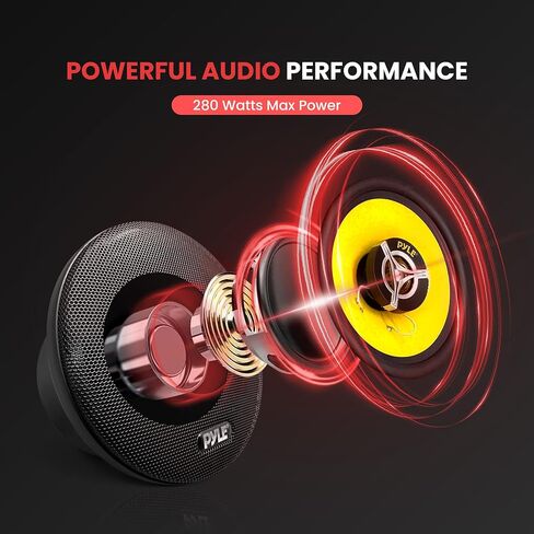 Pyle 6" x 9" Car Sound Speaker (Pair) - Upgraded Blue Poly Injection Cone 4-Way 400 Watts w/ Non-fatiguing Butyl Rubber Surround 50 - 20Khz Frequency Response 4 Ohm & 1.25" ASV Voice Coil in Saudi Arabia