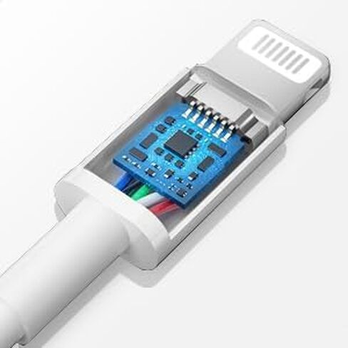 ROMITAZ iPhone Charger Cord Lightning Cable Type C Charger Fast Charging 2-Pack iPhone Fast Charger USB C (6.6Ft) Compatible with iPhone14/14 Pro/14 Pro Max/13/13pro/12/12 Pro/12 Pro Max/iPad in Kuwait