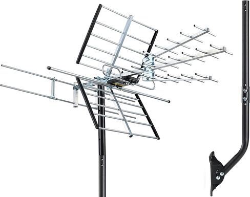 PIBIDI Outdoor TV Antenna, Long Range Digital OTA Antenna for 4K 1080P VHF UHF, 200 Mile Range (UHD-8903) in Kuwait