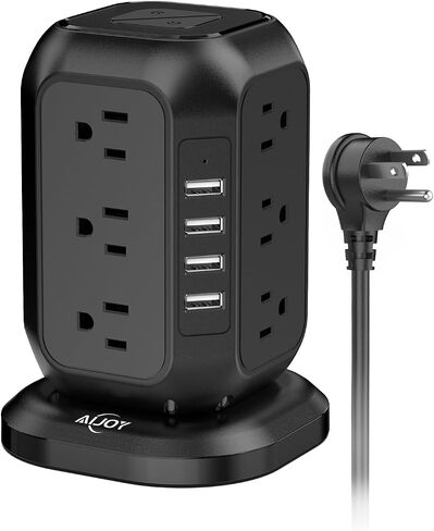 برج مشترك الطاقة AiJoy USB C مع 12 منفذ تيار متردد و4 منافذ USB باللون الأرجواني in Kuwait