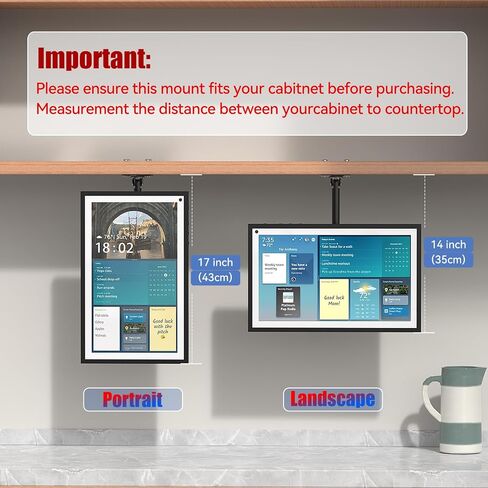 Under Cabinet Mount for Echo Show 15, Height Adjustable in Kuwait