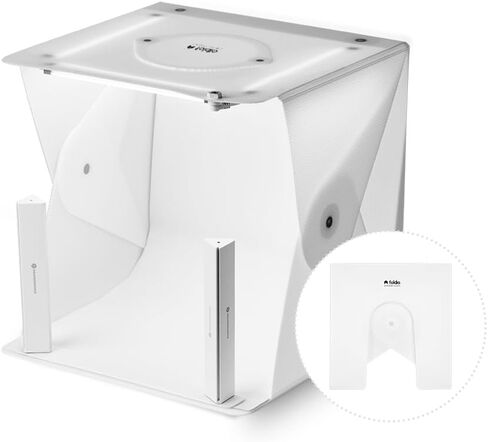 Foldio2 Plus + Extra Lights (15inch Lightbox for Product Photography with Extra Lights / 15" x 15" / Portable Studio, Dimmable LED Chips, CRI 97+, Background Sheet Included) in Saudi Arabia