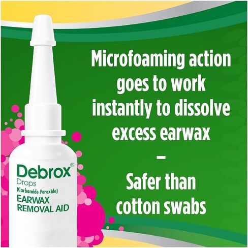 Debrox Ear Wax Removal Kit - Includes Bulb Syringe and 0.5 Fl Oz Removal Drops for Cleaning Ears (Pack of 2) in Kuwait