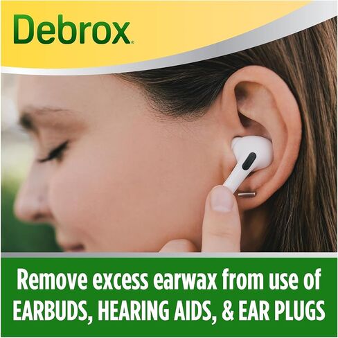 Debrox Ear Wax Removal Kit - Includes Bulb Syringe and 0.5 Fl Oz Removal Drops for Cleaning Ears (Pack of 2) in Kuwait