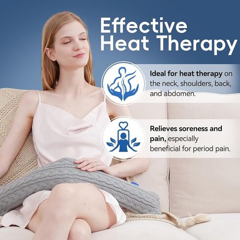 Hot Water Bottle with Knitted Cover, Hot Water Bag for Bed, Body Feet Warm, Pain Relief. Hot and Cold Therapies for Women Girls Seniors. Ideal Gift for Birthday, Womens', Christmas Day, Purple in Saudi Arabia