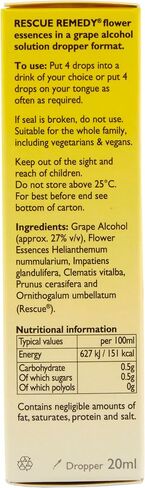 RESCUE REMEDY Dropper, 20mL‚ Natural Homeopathic Stress Relief in Saudi Arabia