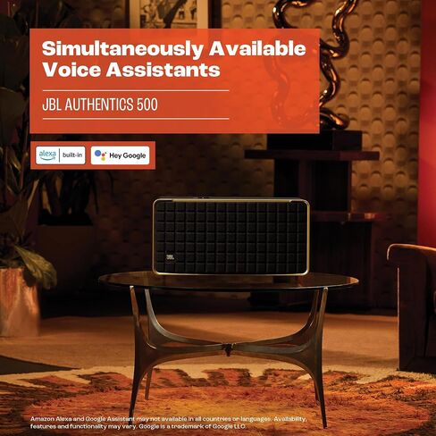 JBL Authentics 300 - Wireless Home Speaker, Music Streaming Services via Built-in Wi-Fi, Built in Battery, Built in Alexa and Google Assistant in Saudi Arabia