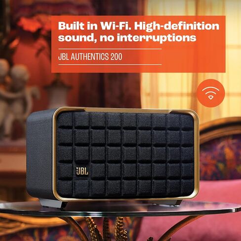 JBL Authentics 300 - مكبر صوت منزلي لاسلكي، خدمات بث الموسيقى عبر شبكة Wi-Fi مدمجة، بطارية مدمجة، Alexa ومساعد Google المدمج in Kuwait