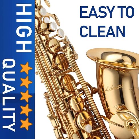 مجموعة تنظيف Libretto Alto Saxophone مع حافظة EVA، بما في ذلك مسحتين للتنظيف من الألياف الدقيقة، و16 وسادة لقطعة الفم، وفرشاة لقطعة الفم، وفرشاة غبار، ووسادة إبهام، و3 مجففات للوسادات من الألياف الدقيقة. in Kuwait