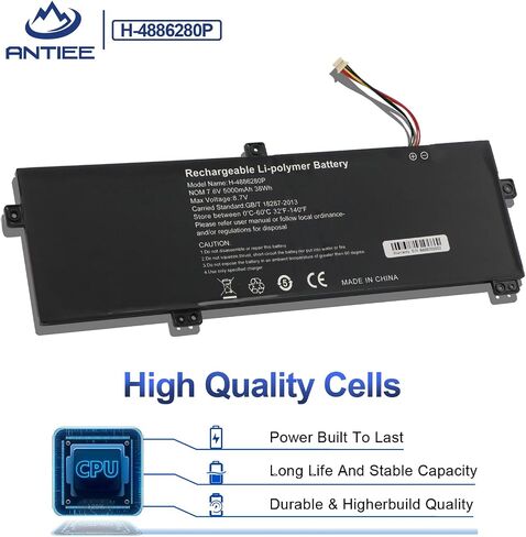 ANTIEE 5376275P Laptop Battery for Gateway GWTN141-10BK GWTN141-4 GWTN156-5BL Gwtn141-4bl GWTN141-2BL GWTN141-5BK GWTN141-4bk GWTN141-5BL NV-509067-3S UTL-509068-3S 11.4V 4500mAh 51.3Wh in Saudi Arabia