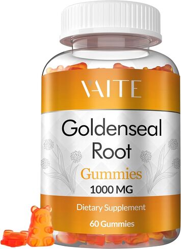 علكات جذر جولدنسيل - مكمل عشبي لجهاز المناعة النباتي وصحة الجهاز التنفسي، مستخلص عضوي، خالي من الغلوتين، دعم الجهاز الهضمي النباتي، مكونات غير معدلة وراثيًا، تغذية متوازنة in Kuwait