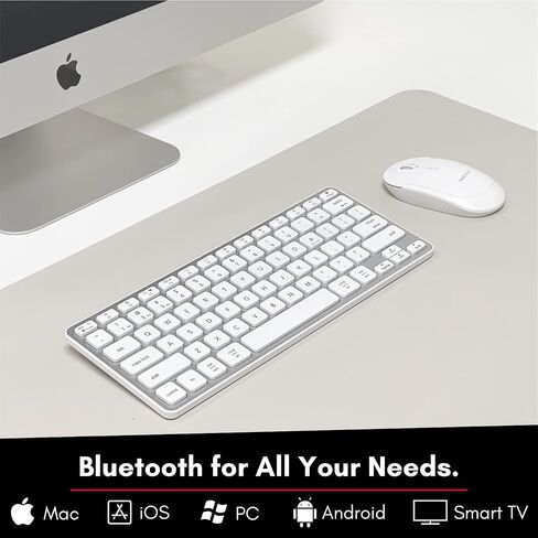 Macally Backlit Mac Keyboard | Compatible Apple Bluetooth Keyboard | Small Wireless Keyboard for MacBook Pro/Air, iMac, Mac Pro/Mini in Saudi Arabia