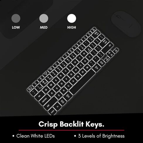 Macally Backlit Mac Keyboard | Compatible Apple Bluetooth Keyboard | Small Wireless Keyboard for MacBook Pro/Air, iMac, Mac Pro/Mini in Saudi Arabia