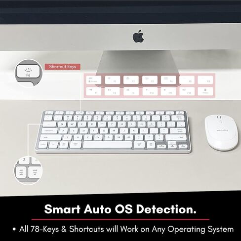 Macally Backlit Mac Keyboard | Compatible Apple Bluetooth Keyboard | Small Wireless Keyboard for MacBook Pro/Air, iMac, Mac Pro/Mini in Saudi Arabia
