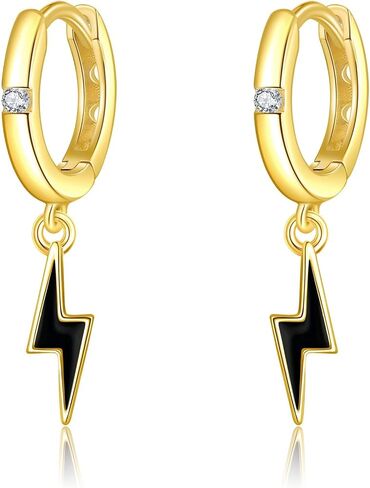 14K Solid Gold Skull Earrings for Women Real 14K Gold Moissanite Skeleton Hand Drop Earrings Gothic Skull Jewelry Gifts for Women Girls in Kuwait