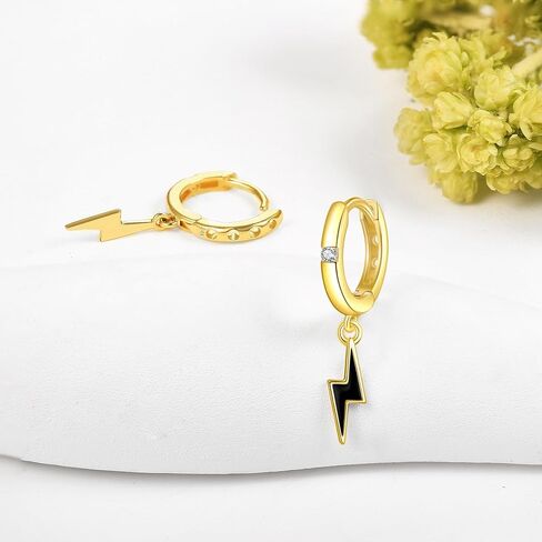 14K Solid Gold Skull Earrings for Women Real 14K Gold Moissanite Skeleton Hand Drop Earrings Gothic Skull Jewelry Gifts for Women Girls in Kuwait