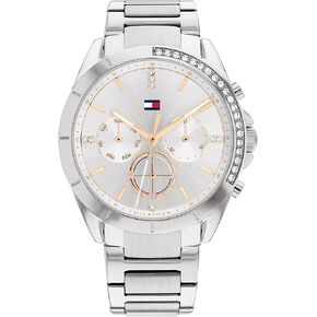 Tommy Hilfiger Women's Quartz Multifunction Stainless Steel and Link Bracelet Watch, Color: Gold (Model: 1782385)