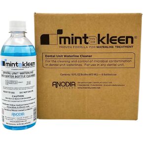 Mint-A-Kleen® 6 PACK Dental Unit Waterline Cleaner SIX 16 oz Bottles (24 Treatments)