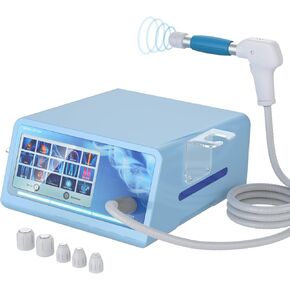 Extracorporeal Shockwave Therapy Machine for Pain Relief Physical Therapy Equipment for Joint, Muscle, Sports Injury, 10 Bar, 10" Touch Screen (White)