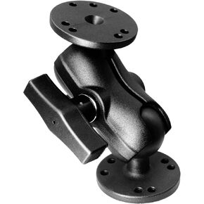 WINDFRD Aluminum 1.5" Double Ball Mount with Two AMPS Round Plates, Tablet, Fish Finder Mount, Double Socket Arm with 1.5 inches / 38mm / C Size Ball, Compatible with RAM, Arkon, iBolt and More