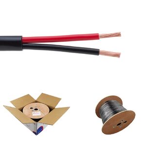 14/4 250FT Outdoor Speaker Wire Copper Clad Aluminum, Stranded Bulk Audio Cable | CL2, Direct Burial, UV Resistant