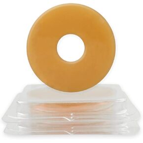 10PCS Ostomy Barrier Rings, 2 / 4MM Moldable Ostomy Hydrocolloid Skin Extender Rings for Ostomy Bags (4mm)