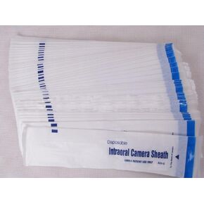 100 Pieces Intraoral Camera Sleeve Sheath Cover for 5.0 Mega Pixels 6 LED