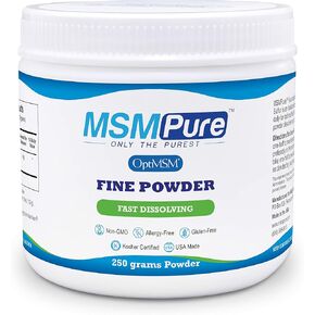 مسحوق دقيق MSMPure، بلورات الكبريت العضوية سريعة الذوبان، مكمل MSM مقطر بنسبة 99%، 1 كجم