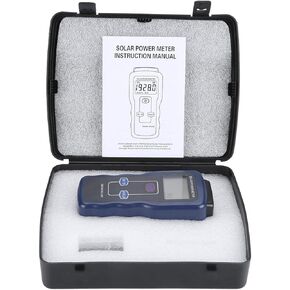 SM206 Digital Solar Power Meter, Solar Radiation Measuring Instrument, Solar Energy Tester for Solar Radiation Measurement Solar Energy Research Meteorology