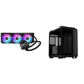 ASUS ROG RYUO III 360 ARGB All-in-one AIO Liquid CPU Cooler 360mm Radiator & TUF Gaming GT502 ATX Mid-Tower Computer Case with Front Panel RGB Button, USB 3.2 Type-C