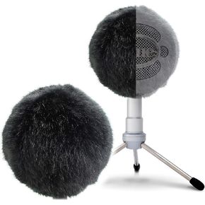 Mic Stand with Foam Windscreen For Blue Snowball, Suspension Boom Scissor Arm Stand with Pop Filter Cover for Microphones iCE USB Mic by SUNMON