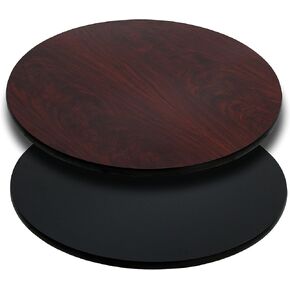 Flash Furniture Glenbrook 24'' Round Table Top with Natural or Walnut Reversible Laminate Top