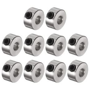 uxcell 10pcs Set Screw Collars 3.05mm Bore Shaft Collars, 8mm OD, 4mm Width, Landing Gear Stopper Wheel Collar