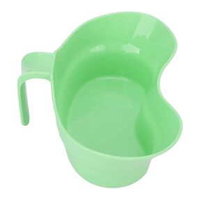 Vomit Basin Cup, Inward Curved Large Diameter Grip Handle Recycling Kidney Shaped Bowl Unbreakable for Hospital