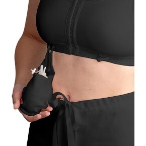 Gentle Touch Surg-Ease Drain Holder Pouch - Essential Surgical Recovery Supplies for Post Mastectomy, Lumpectomy, and Breast Surgery - Surg-Ease Drain Pouch Compatible with Surg-Ease Bra - Black