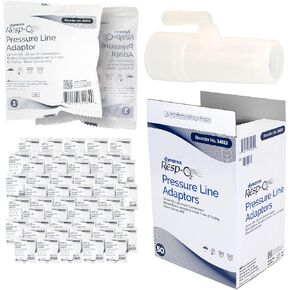 Dynarex 34513 Series Resp-O2 محول خط الضغط، متين، شفاف، لا يحتوي على مطاط طبيعي أو DEHP، عبوة من 50 قطعة in Saudi Arabia