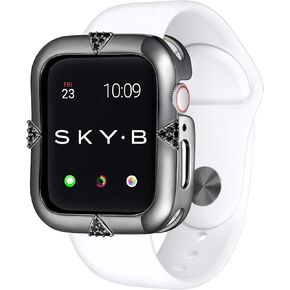 Minimalist Gunmetal Protective Jewelry Case for Apple Watch Series 1, 2, 3, 4, 5, 6, SE Devices - 40mm