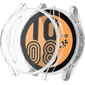 4Pcs Screen Protector For Samsung Galaxy watch 4 Case 40mm 44mm/FE 40mm Men/Women,Soft Full Anti-Scratch Plated TPU Bumper Film+Protective Cover for Samsung Galaxy Watch 5 Case 44mm 40mm Accessories