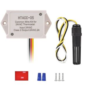 Briidea C Connected, Compatible with 24VAC Heating and Cooling Systems and Operates without Batteries, for Multi-Function Remote Control