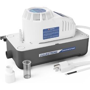 Aquastrong 115V 70 GPH HAVC Condensate Pump, AC Condensate Remove Pump with Automatic Safety Switch & & 19.7ft Tubing for Air Conditioner, Furnace, Dehumidifier,Ice Maker,3.3' Power Cord