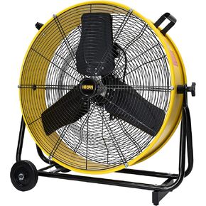 8800 CFM 24 inch BLDC Drive Drum Fan with High Efficiency EC Motor, Variable Speed Control, Friendly Noise Operation for Air Circulation, UL Listed