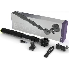 BOOST - Telescoping Extension Pole/Monopod compatible with GoPro® Cameras: Expands 13" out to 26" (Black)