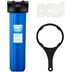 Geekpure 20 Inch Whole House Water Filter Housing 3/4" Port-Fit 4.5 x 20 Inch Filters (1)