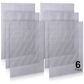 6 Pack 12×8 Inch Wire Mesh Screen, 1mm Hole 20 Mesh 304 Stainless Steel Mesh Screen, No Rust Easy to Cut Sturdy Metal Mesh Screen for Window Screen, Vent, Cage, Filter Mesh, Garden