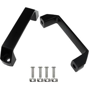 Wantane-سبائك الألومنيوم مستطيلة سحب مقبض أسود مستطيلة الصناعية مقبض سحب مقبض سبائك الألومنيوم (120 مللي متر) in Kuwait