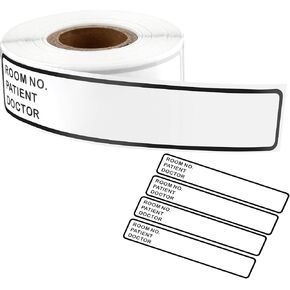 200 Pieces Binder Spine Stickers Patient Chart Binder 5.37 * 1inch Patient Id Adhesive Medical Chart Labels for Medical Chart Labels Storage Bins(Room No. / Patient/Doctor)
